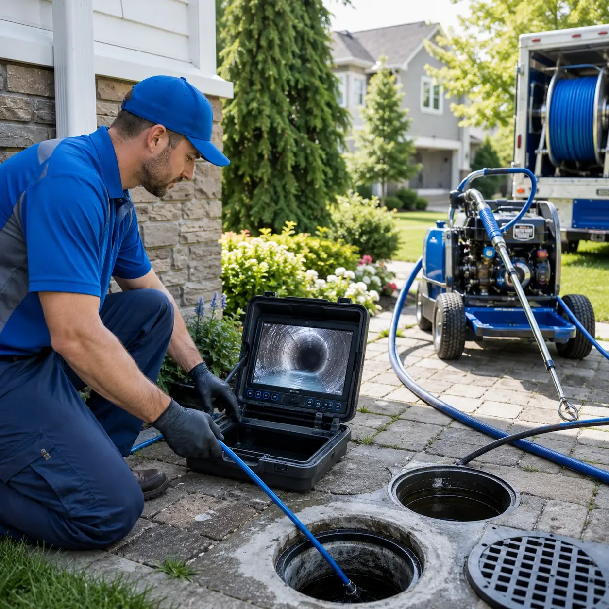 Outdoor drain cleaning professionals serving New River, AZ